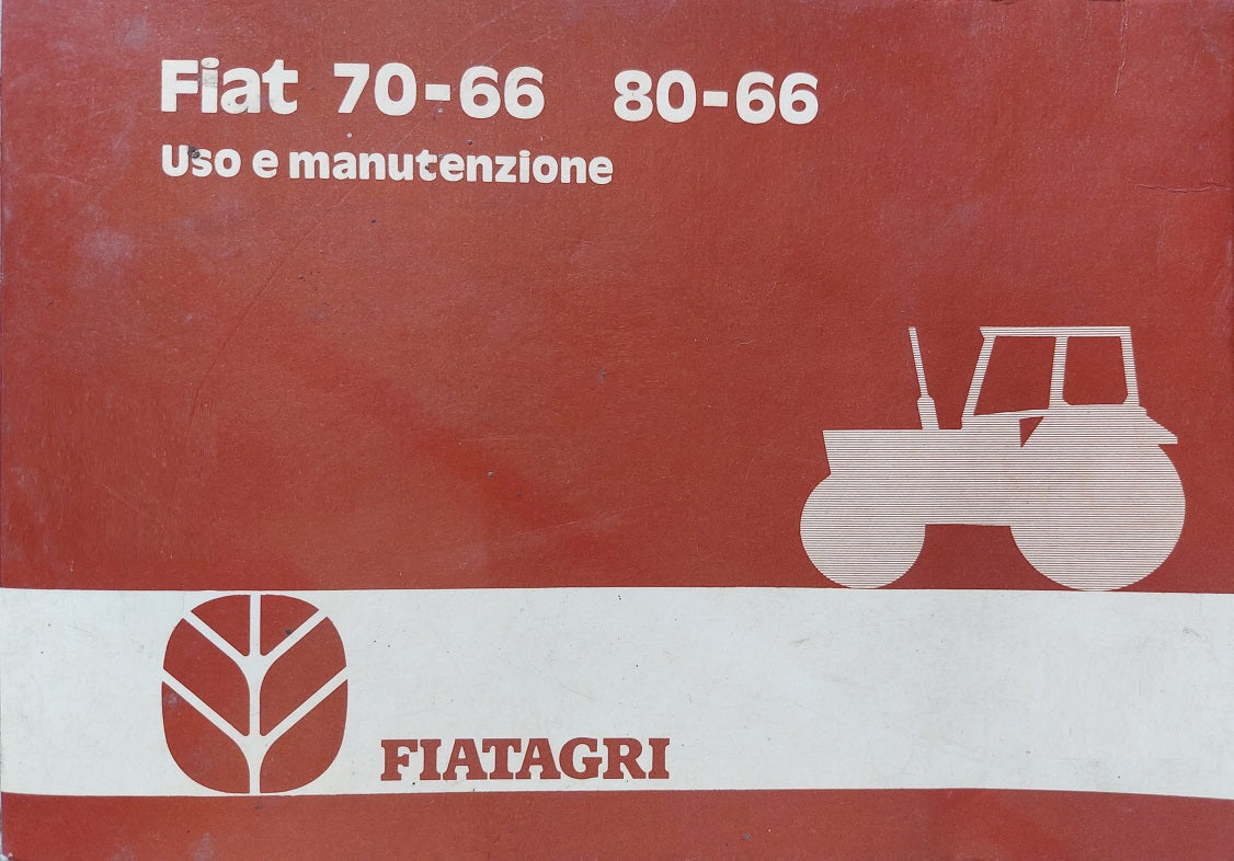 FIAT Fiatagri 70-66 80-66 Manuale uso manutenzione Libretto istruzioni trattore ITALIANO