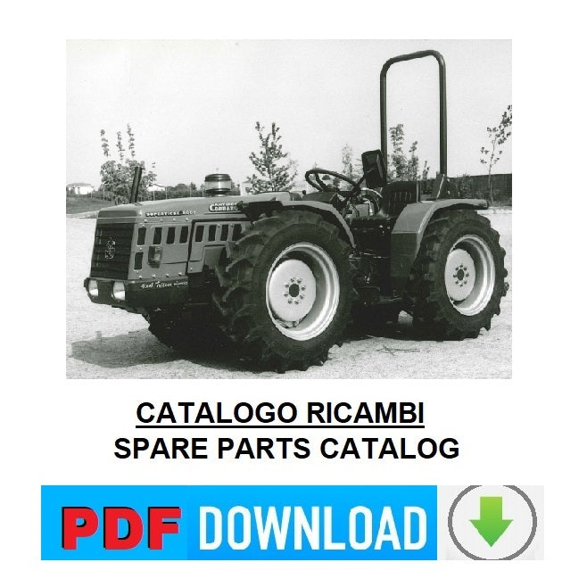 CARRARO serie 22 SUPERTIGRE Vigneto 5000 4x4 TT manuale esplosi Catalogo ricambi