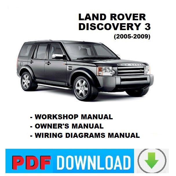 Land Rover Discovery 3 Workshop service repair + Owner user manual instructions