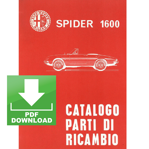 Alfa Romeo SPIDER 1600 (1966) Catalogo ricambi Manuale parti esplosi