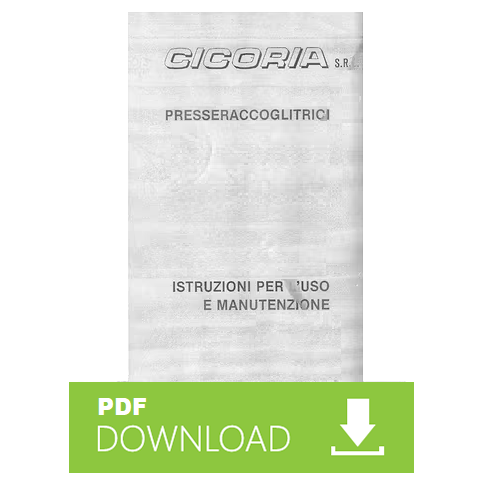 CICORIA 545 547 747 749 4050 TP747 TP749 Manuale uso manutenzione Libretto istruzioni pressa raccoglitrice