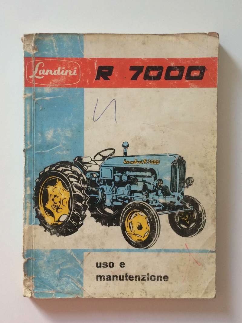 trattore LANDINI R7000 - 7000 DT Manuale uso manutenzione Libretto istruzioni