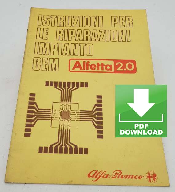 Alfa Romeo ALFETTA Istruzioni per le riparazioni Impianto GEM 1976 Manuale officina Workshop service