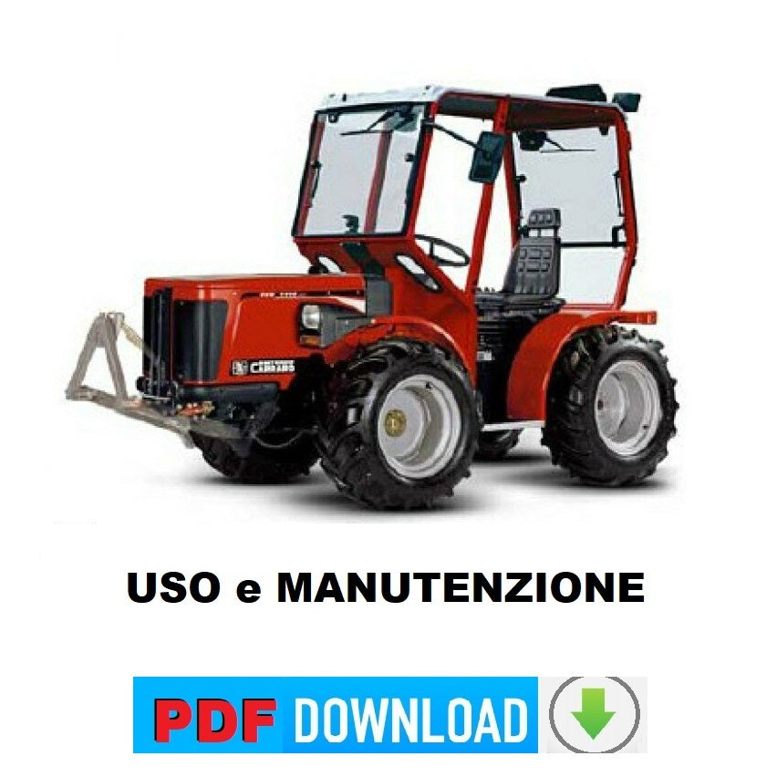 Carraro serie 30 TIGRETRAC TTR 4400 e TTR 4400 4WS Manuale uso manutenzione Libretto istruzioni trattore