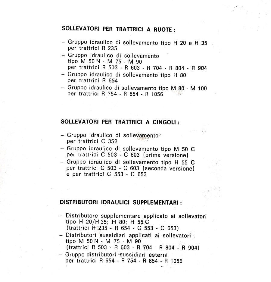 Manuale officina SOLLEVATORI IDRAULICI Lamborghini R235 R503 R603 R704 R804 R904 R654 R754 R854 R1056 C352 C503 C603 C653 Assistenza alla riparazione