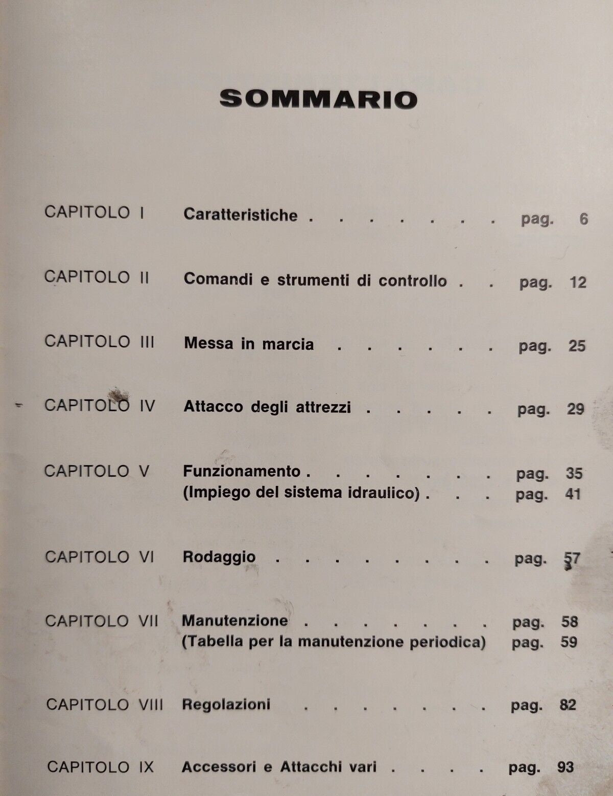 Massey Ferguson MF 135 Manuale uso manutenzione Libretto istruzioni ITALIANO