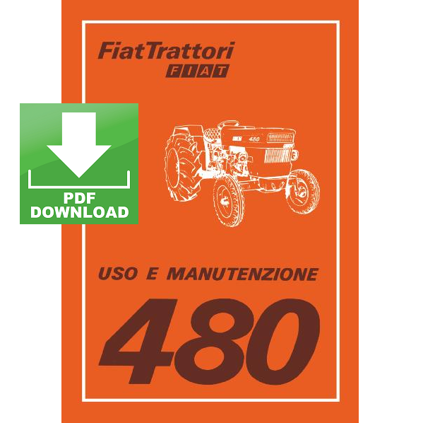 FIAT 480 - DT - Vigneto Manuale uso manutenzione Libretto istruzioni trattore ITALIANO