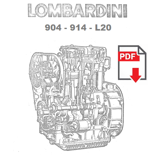 Lombardini motore 904 914 L20 Manuale officina Istruzioni riparazione Workshop service manual