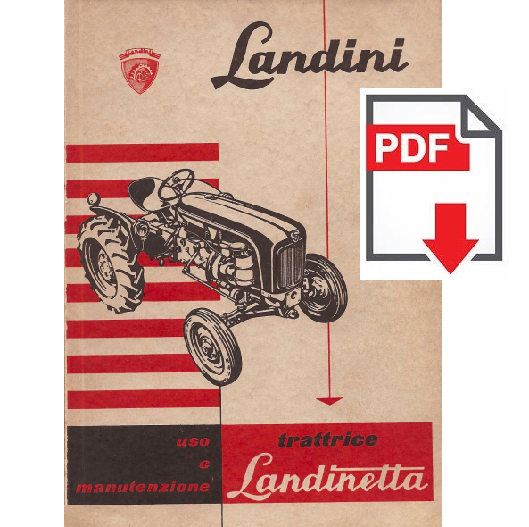 LANDINI LANDINETTA 20 CV Manuale uso manutenzione Libretto istruzioni trattore