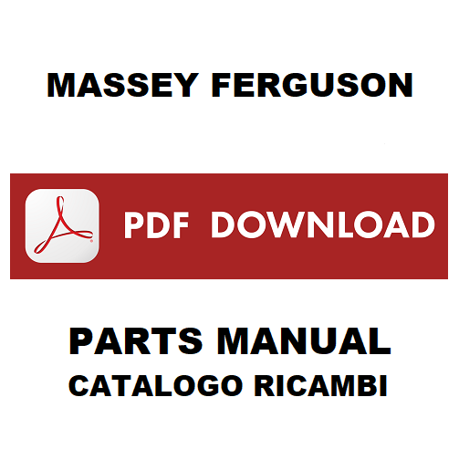 MASSEY FERGUSON MF 5300 Catalogo ricambi Manuale parti trattore SPARE PARTS
