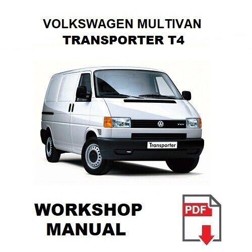 Volkswagen Transporter T4 Multivan 1990-1995 Workshop service Manuale officina