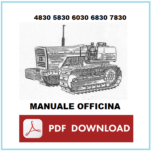 LANDINI 4830 5830 6030 6830 7830 Manuale officina Istruzioni per le riparazioni