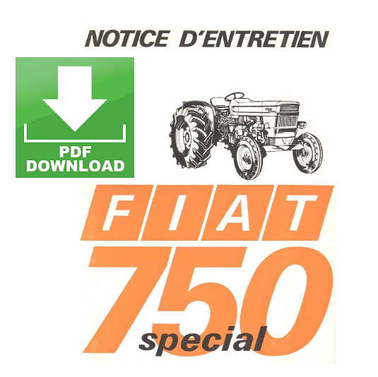 Trattore FIAT 750 Special Manuale uso manutenzione Libretto istruzioni FRANCESE