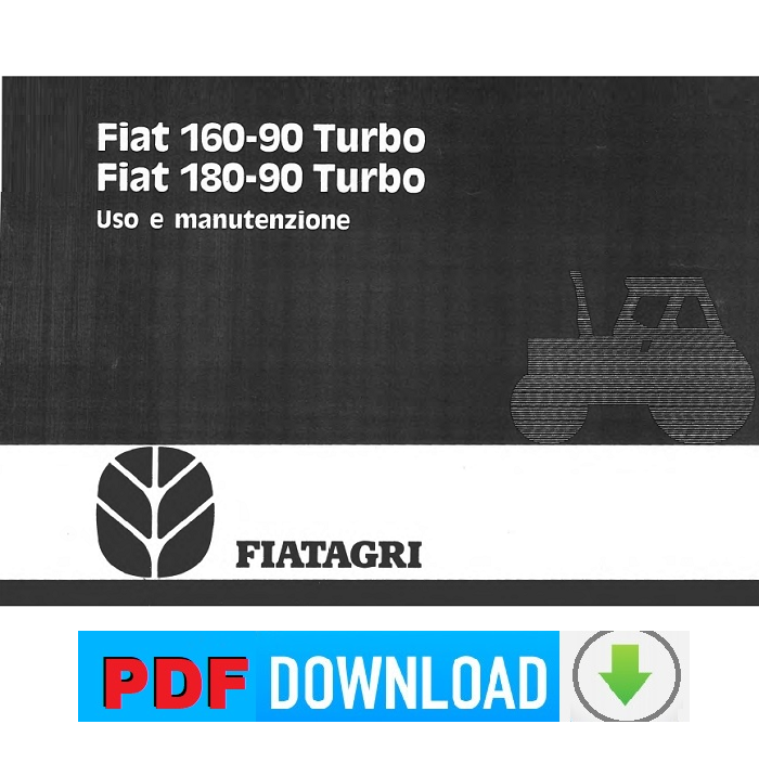 Trattore FIAT Fiatagri 160-90 Turbo Manuale uso manutenzione libretto istruzioni