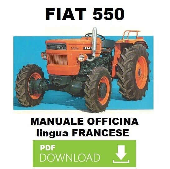 FIAT 550 Manuale officina Istruzioni riparazione Workshop service in FRANCESE