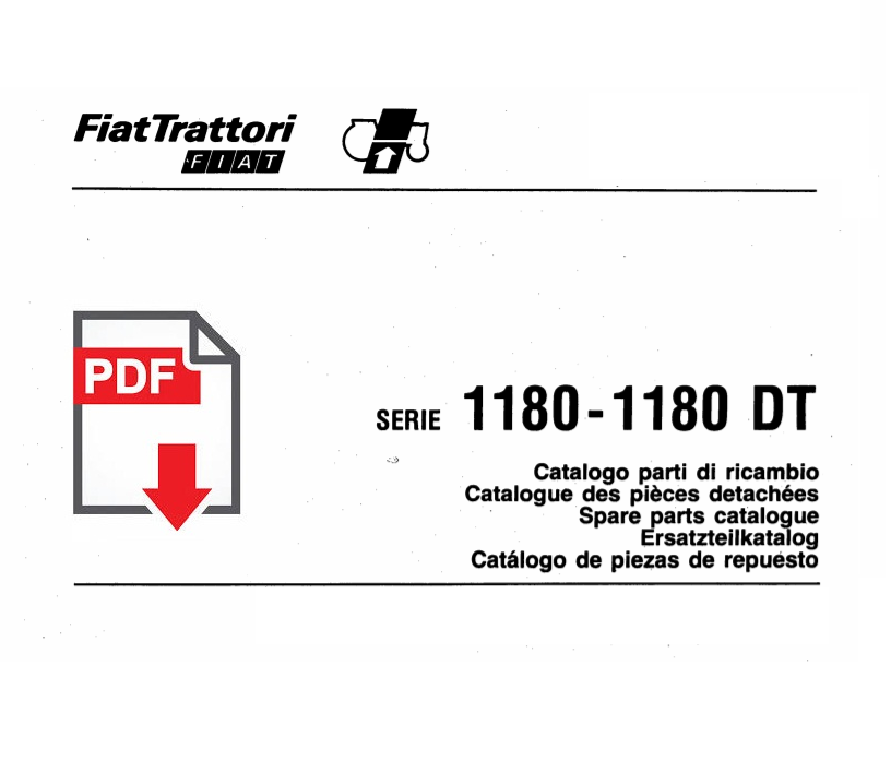 Catalogo ricambi FIAT 1180 - DT Manuale parti esplosi trattore SPARE PARTS BOOK