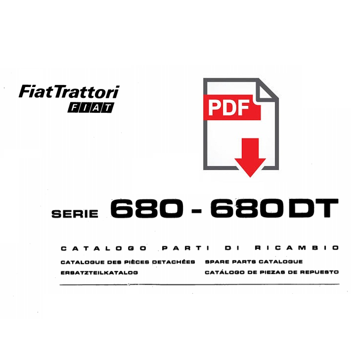 Catalogo ricambi FIAT serie 680 DT Manuale parti esplosi trattore SPARE PARTS