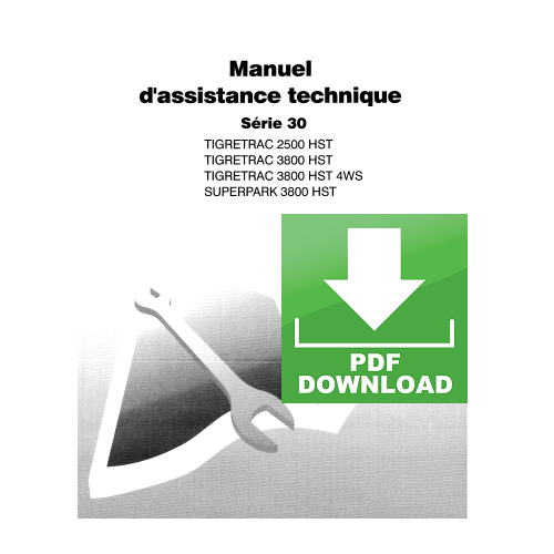 CARRARO serie 30 TIGRETRAC SUPERPARK 2500 3800 HST 4WS Manuel atelier Assistence