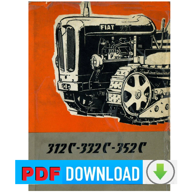 Trattore FIAT 312C 332C 352C Catalogo ricambi Manuale parti esplosi SPARE PARTS