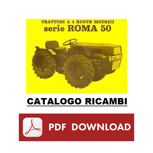PGS ROMA 36 42 38 50 trattore serie 50 Catalogo ricambi Manuale parti esplosi