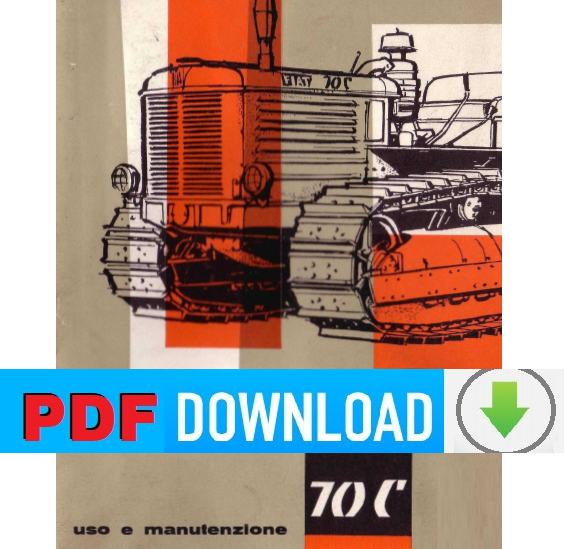 Trattore FIAT 70C Manuale uso e manutenzione Libretto istruzioni + tavola ITA