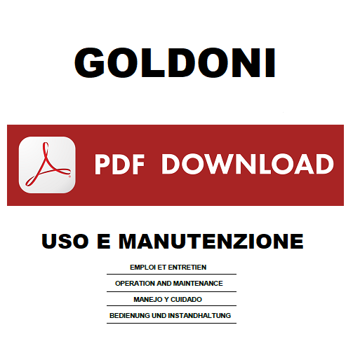 GOLDONI RIMORCHIO tipo C62 Manuale Uso Manutenzione libretto istruzioni