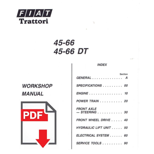 Trattore FIAT 45-66 DT Manuale officina istruzioni Workshop service Manual