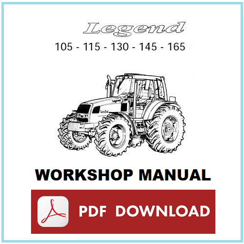 LANDINI LEGEND 105 115 130 145 165 Manuale officina Istruzioni riparazione ENG