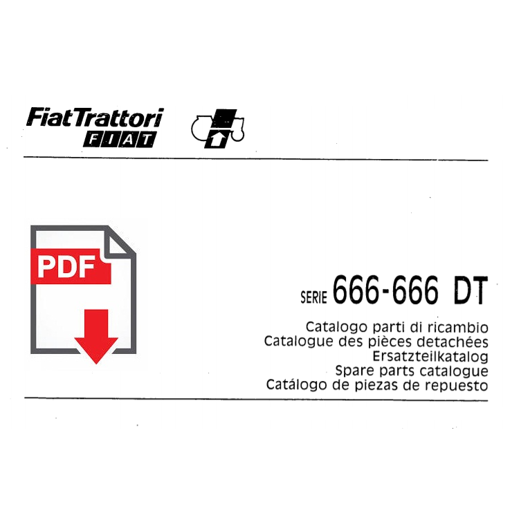 Catalogo ricambi FIAT serie 666 DT Manuale parti esplosi trattore SPARE PARTS