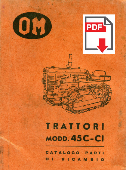 Trattore FIAT 45C 45CI OM Catalogo ricambi Manuale parti esplosi SPARE PARTS