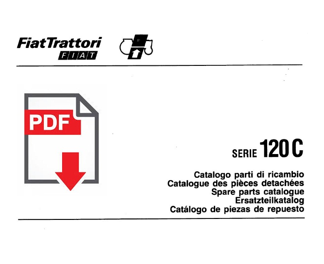 Catalogo ricambi trattore FIAT 120C Manuale parti esplosi SPARE PARTS