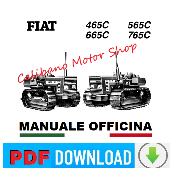 Fiat 465C 555C 665C 765C Manuale officina Istruzioni per le riparazioni ITALIANO