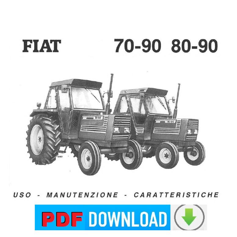 Trattore Fiat 70-90 80-90 Fiatagri Manuale Uso Manutenzione Libretto Istruzioni
