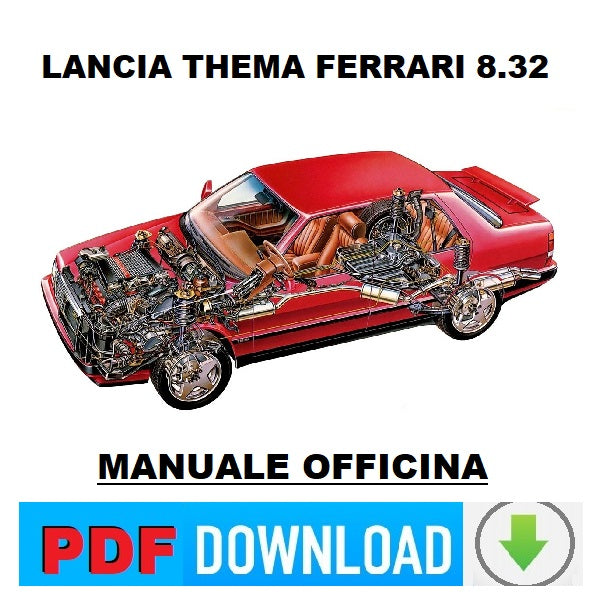 LANCIA THEMA FERRARI 8.32 Manuale officina Istruzioni riparazione assistenza ITALIANO