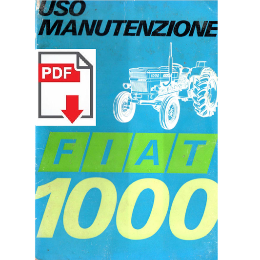 Trattore FIAT 1000 Manuale uso manutenzione Libretto istruzioni ITALIANO