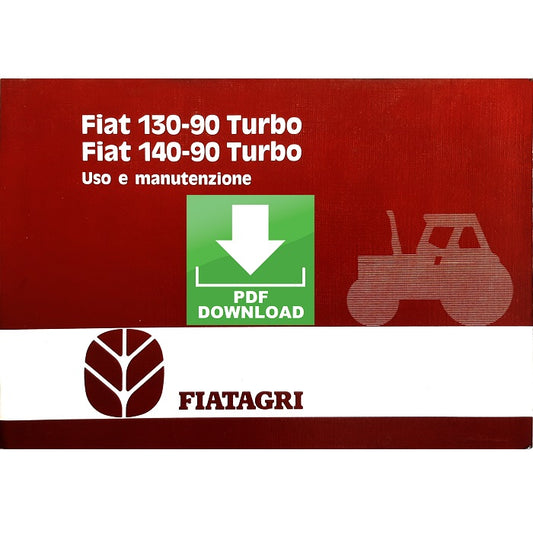 Fiatagri Fiat 130-90 140-90 Turbo Manuale Uso Manutenzione Libretto istruzioni ITALIANO