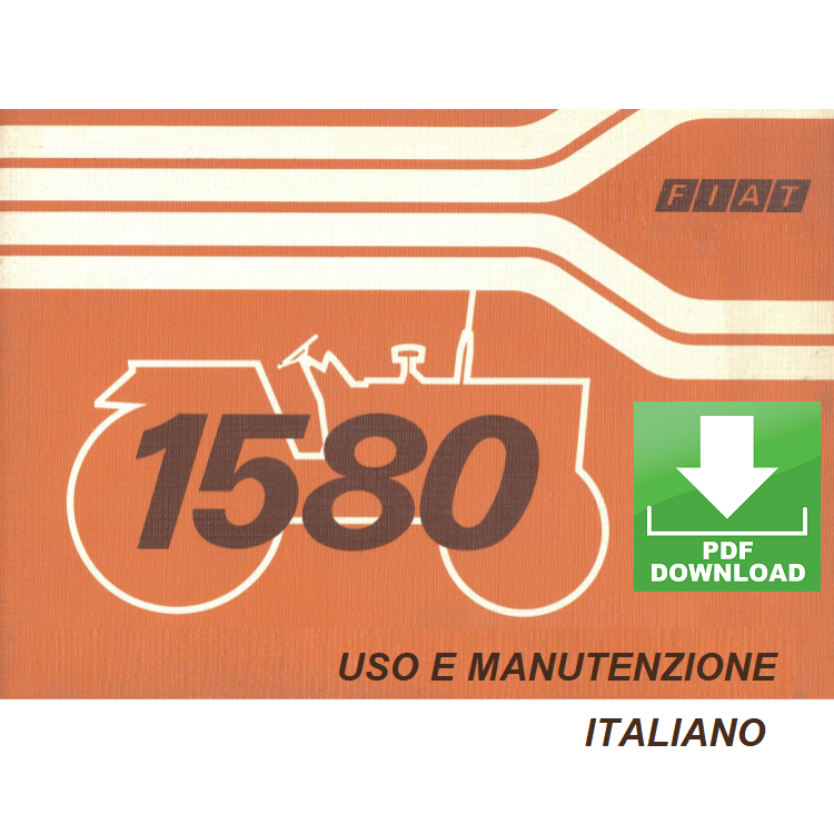 Trattore FIAT 1580 - DT Manuale uso manutenzione Libretto istruzioni ITALIANO