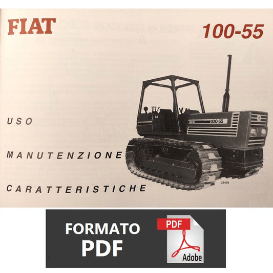 Trattore FIAT 100-55 Fiatagri New Holland Manuale uso manutenzione Libretto istruzioni ITALIANO