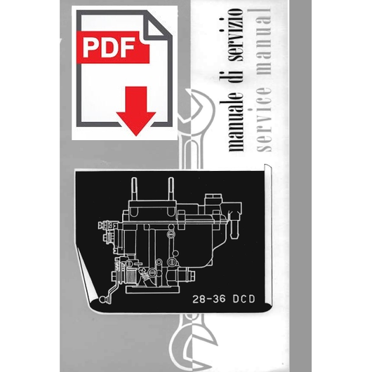 Manuale di servizio Carburatori Weber serie 28 36 DCD Workshop service manual