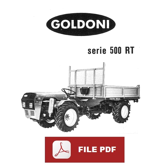 GOLDONI serie 500 RT 521 526 528 532 533 RT Manuale uso manutenzione Libretto istruzioni motoagricola