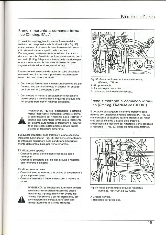 LANDINI LEGEND 105 115 130 145 165 Manuale uso manutenzione Libretto istruzioni