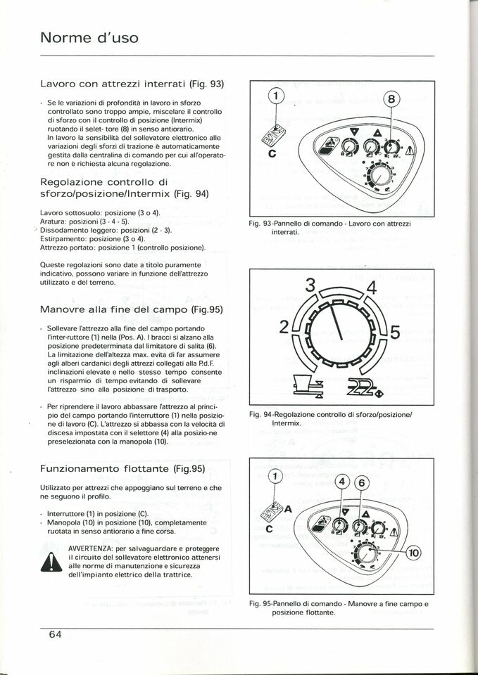 LANDINI LEGEND 105 115 130 145 165 Manuale uso manutenzione Libretto istruzioni