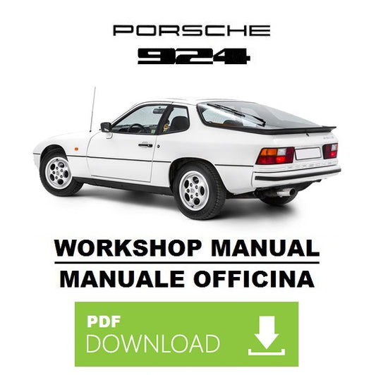PORSCHE 924 (1976-1985) Manuale officina istruzioni riparazione assistenza Workshop Service