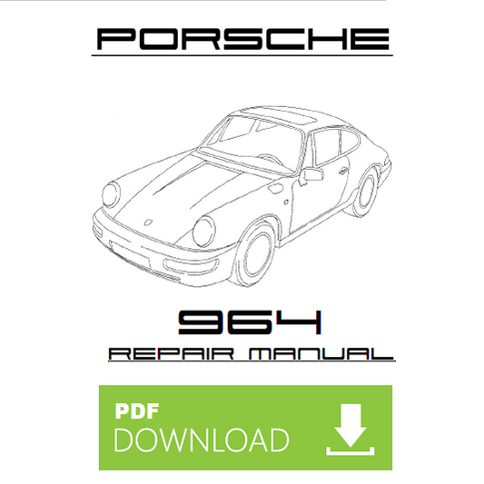 PORSCHE 911 Carrera 964 (1989-1994) Manuale officina istruzioni riparazione assistenza Workshop Service
