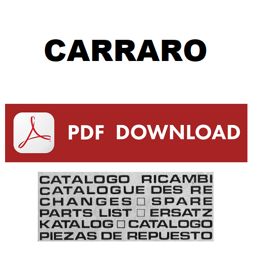 CARRARO 88.2 88.4 Catalogo ricambi Manuale parti esplosi trattore SPARE PARTS