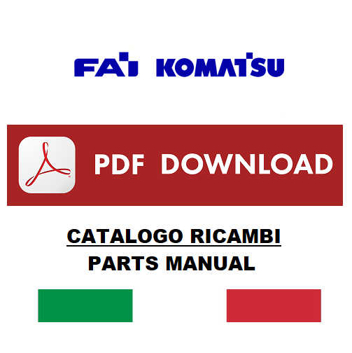 FAI Komatsu 894 898 Highflow terna Loader Catalogo ricambi Manuale parti esplosi