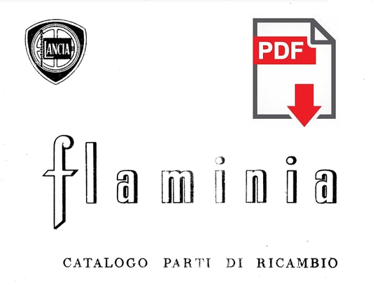 LANCIA Flaminia Catalogo ricambi Manuale parti esplosi Spare Parts 1961