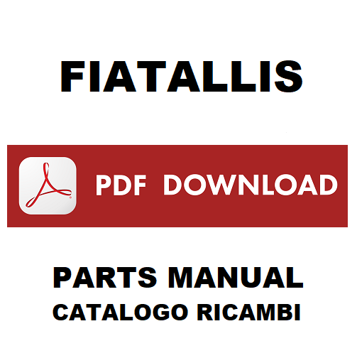 Fiatallis FL14C (SN 015001-050100) FL14-C Catalogo ricambi Manuale parti esplosi SPARE PARTS