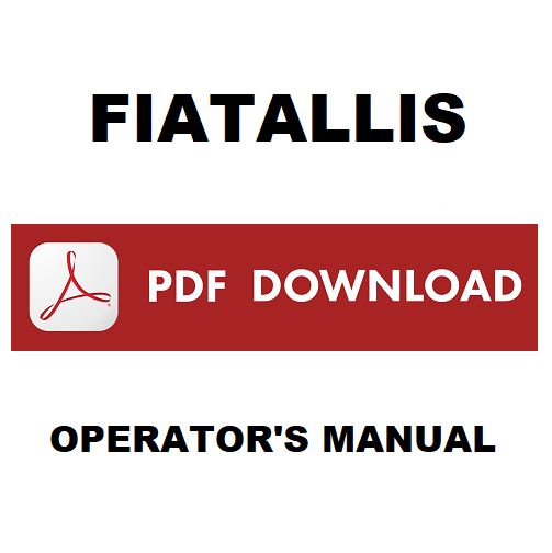 Fiatallis FL5 FD5 Crawler Loader and Dozer Manuale uso manutenzione Libretto istruzioni Operation Maintenance instruction manual ENGLISH