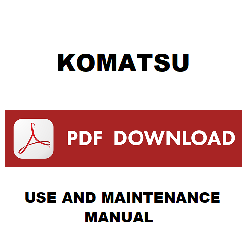 KOMATSU Bulldozer D65E-12 D65P-12 Use and Maintenance Manual instructions ENGLISH